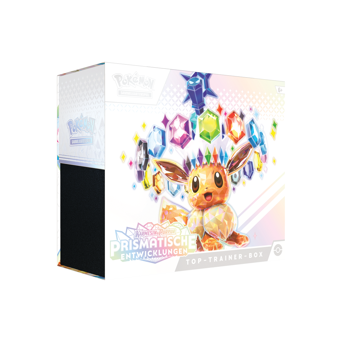 Pokémon Karten Karmesin & Purpur Prismatische Entwicklungen Top-Trainer-Box